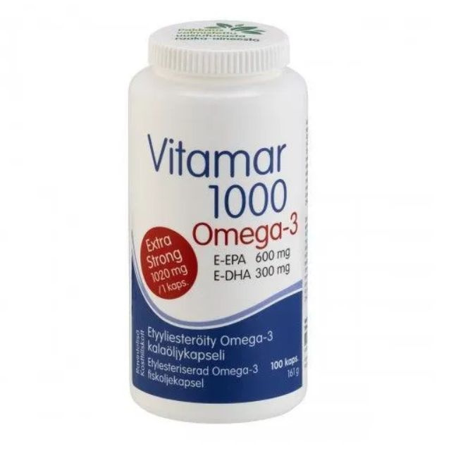 Витамины Рыбий жир Vitamar 1000 сильная Омега 3 100 капсул #1