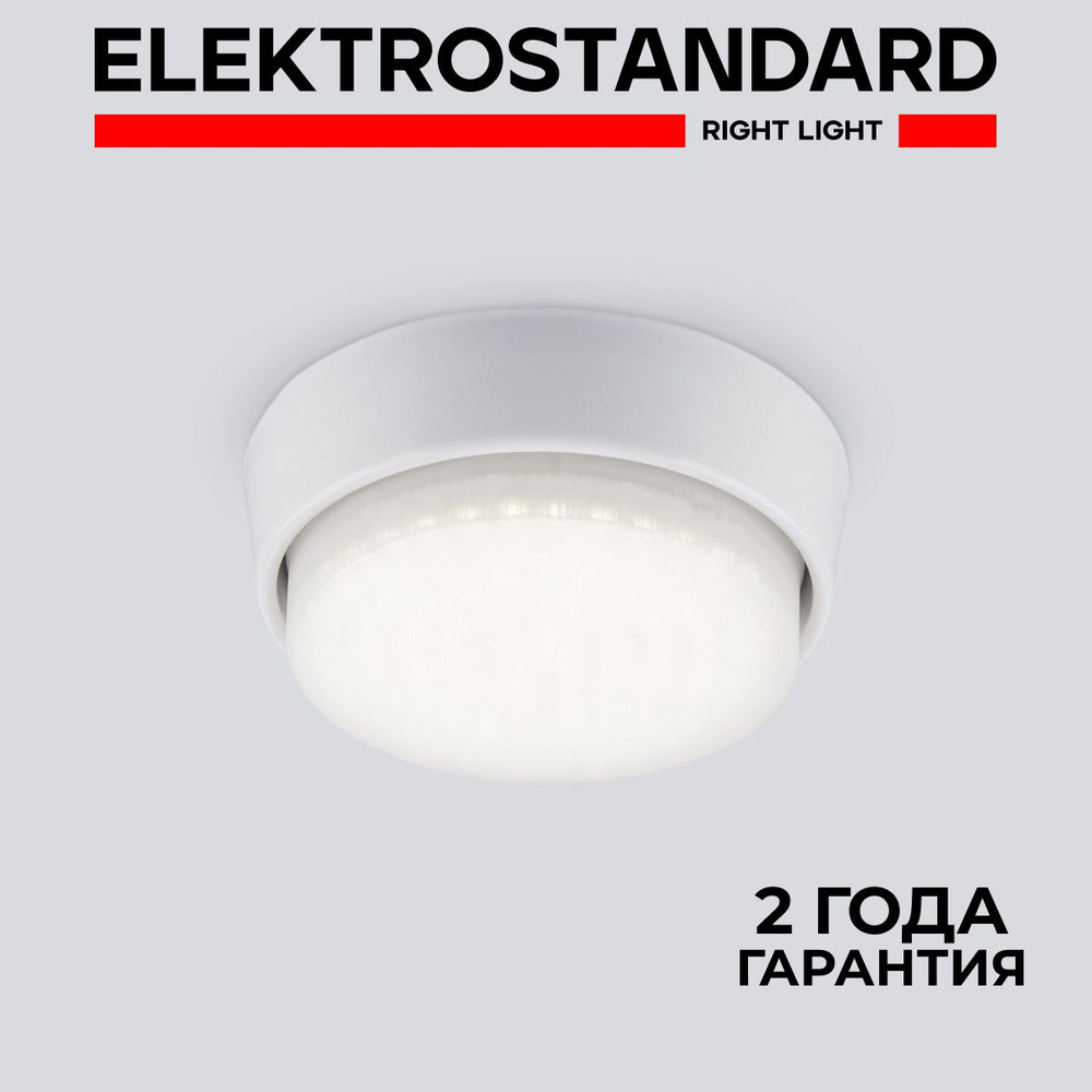 Потолочный накладной точечный светильник в стиле модерн Elektrostandard Lante 1037 GX53 WH белый  #1