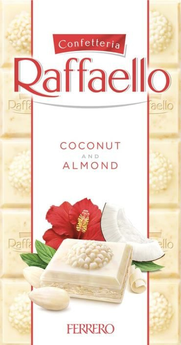 Шоколадная плитка Raffaello 90г #1