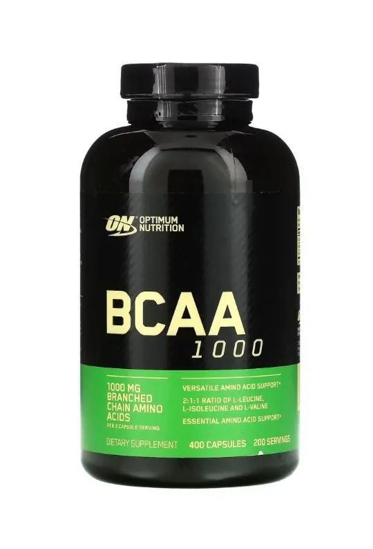 Аминокислоты Optimum Nutrition BCAA 1000, 400 капсул. #1