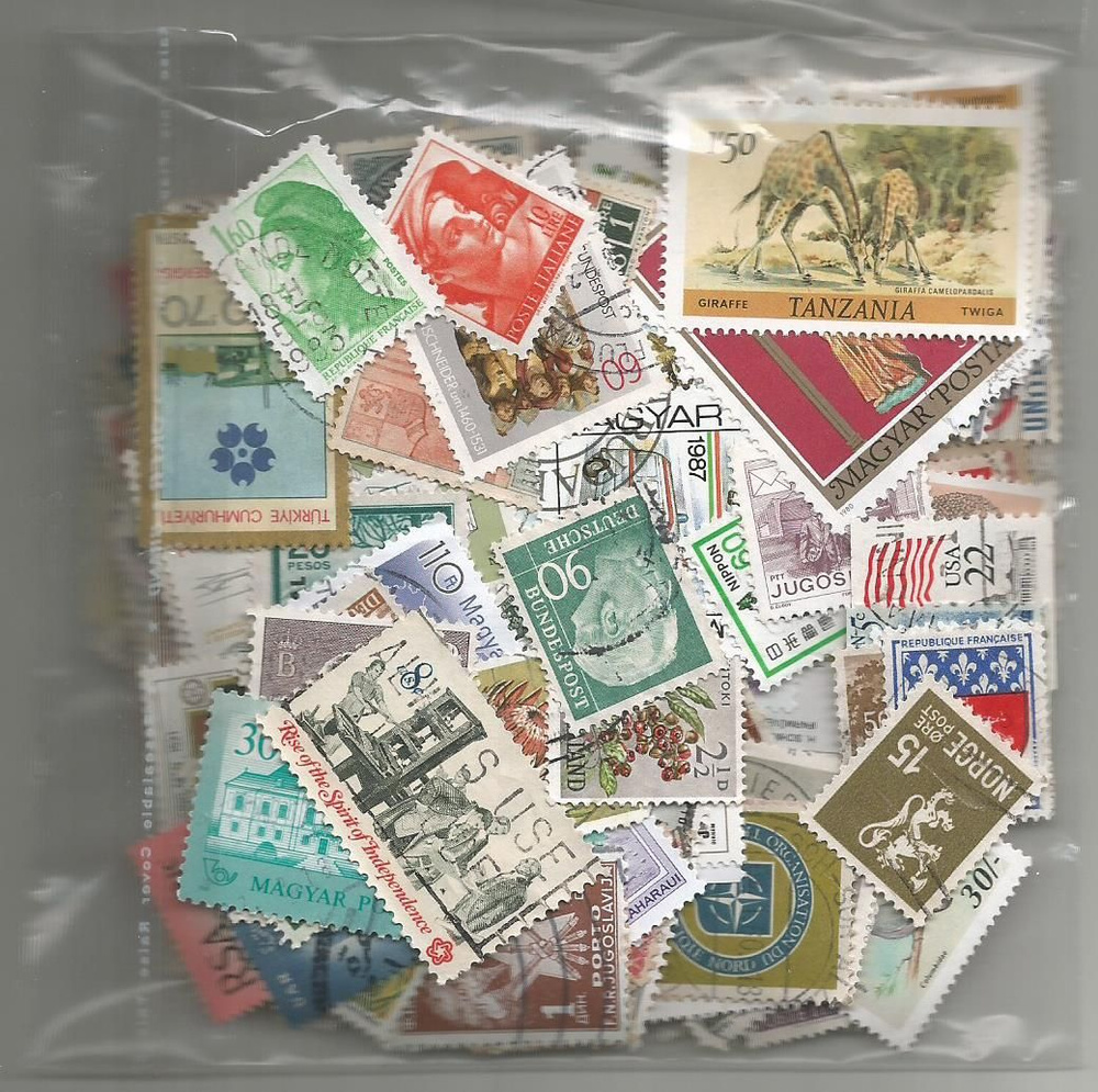 Почтовые марки Мира. Набор 300 штук. 1909-1996 годов. Разное. Интересная подборка.  #1
