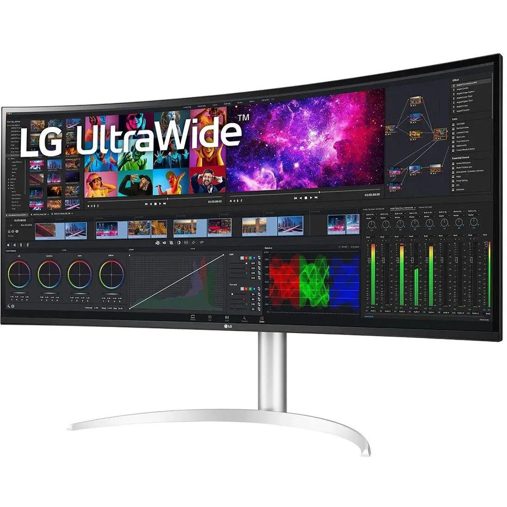 LG 39.7" Монитор UltraWide 40WP95C-W (40WP95C-W.ARUZ), серебристый, белый #1