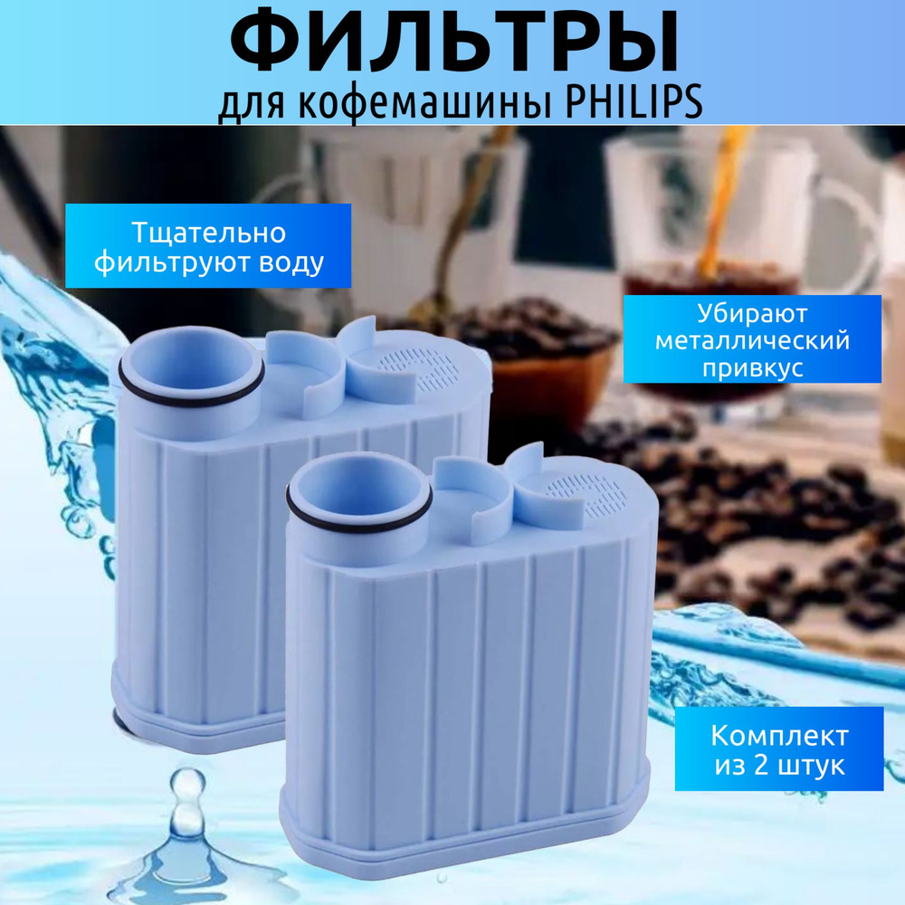 Фильтр для кофемашины Philips Saeco AquaClean CA6903/10, Kige Water Filter (комплект из 2 штук)  #1