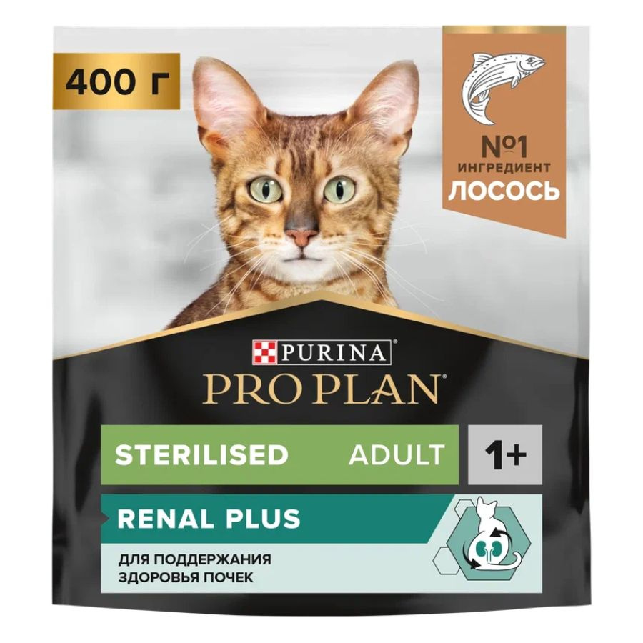 Корм Purina (Пурина) PRO PLAN для взрослых кошек, с высоким содержанием лосося, 400г  #1