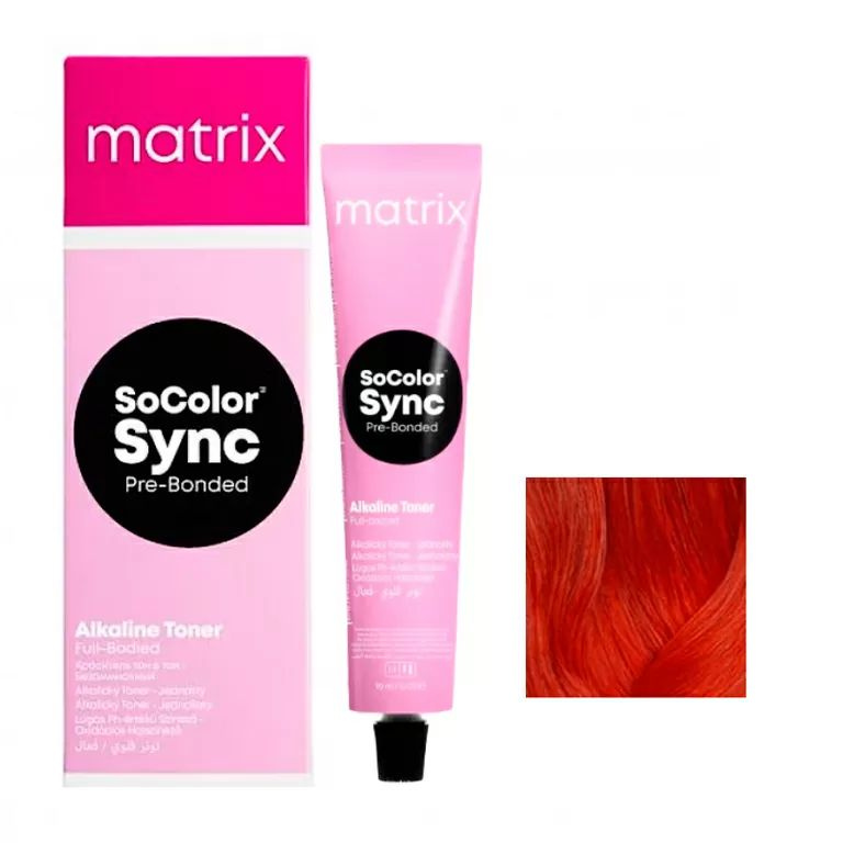 MATRIX SoColor Pre-Bonded 5RR+, Краска для волос SoColor Pre-Bonded 5RR+ 90 мл #1