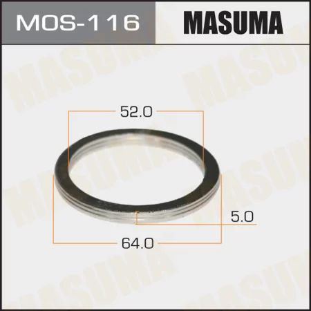 Masuma Прокладка глушителя, арт. MOS-116, 1 шт. #1