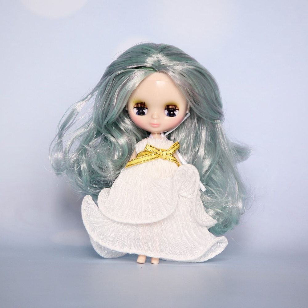 Кукла Мини Блайз - Мятные волосы, два платья #1