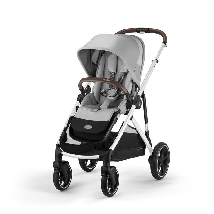 Детская коляска Cybex Gazelle S с корзиной Lava Grey на шасси Silver #1