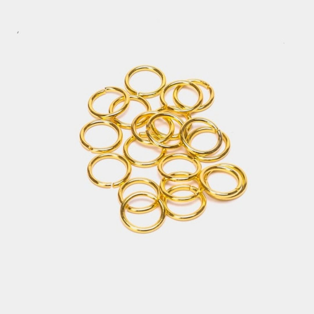 Кольцо соединительное для бижутерии одинарное, цвет золото, размер 4 мм, 50 шт  #1