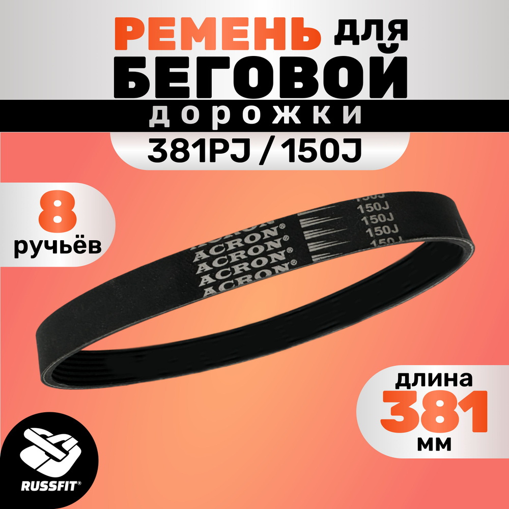 Ремень для беговой дорожки 381PJ/150J (8 ручьёв) 381мм #1