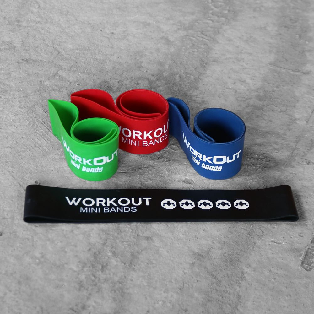 Резиновые мини петли WORKOUT MINI BANDS (комплект, 4 шт.) #1