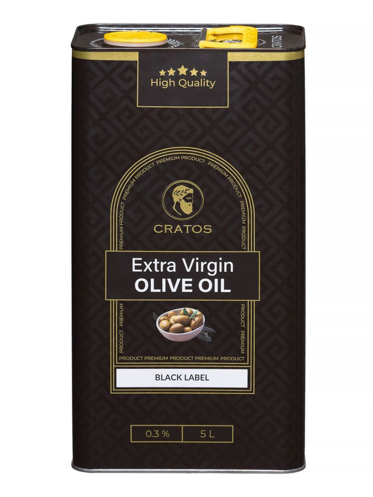 Масло оливковое Extra Virgin Olive Oil CRATOS, для салата нерафинированное, первого холодного отжима #1