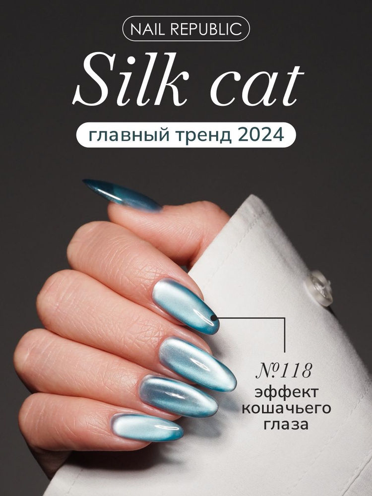 NR Гель-лак корейский кошачий глаз Silk Cat 118, 10 мл #1