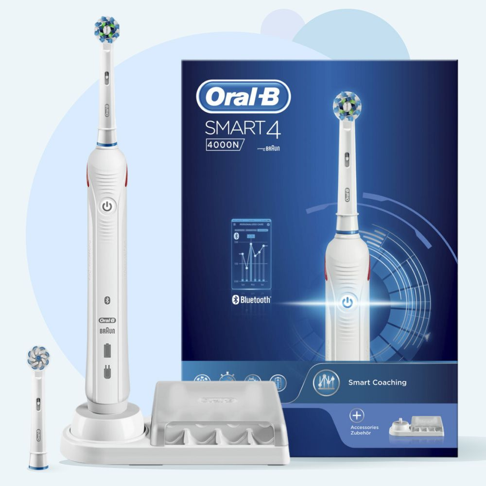 Электрическая зубная щетка Oral-B Smart Series 4 4000N White #1