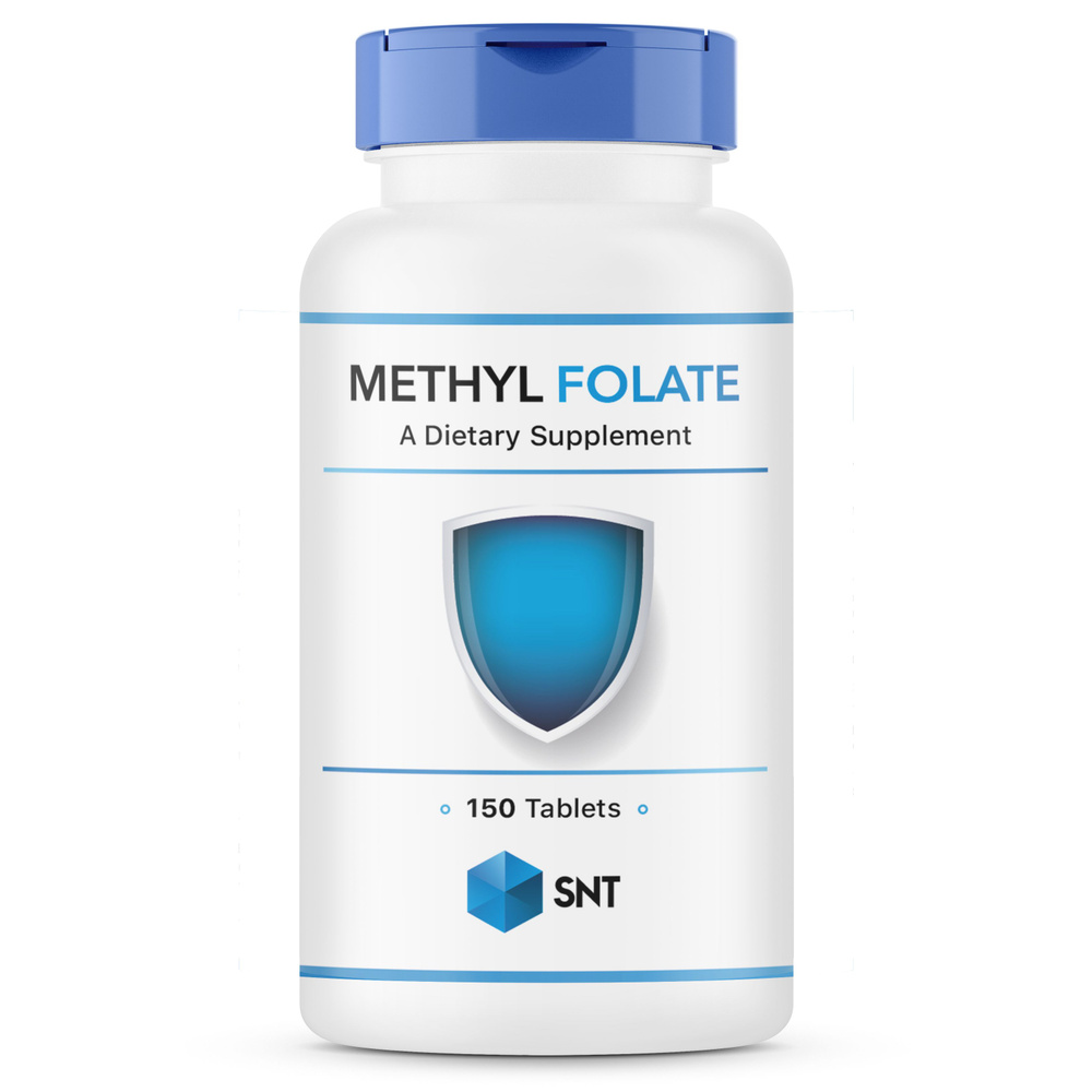 SNT метилфолат, фолиевая кислота, Methyl Folate 400 мкг 150 таблеток  #1