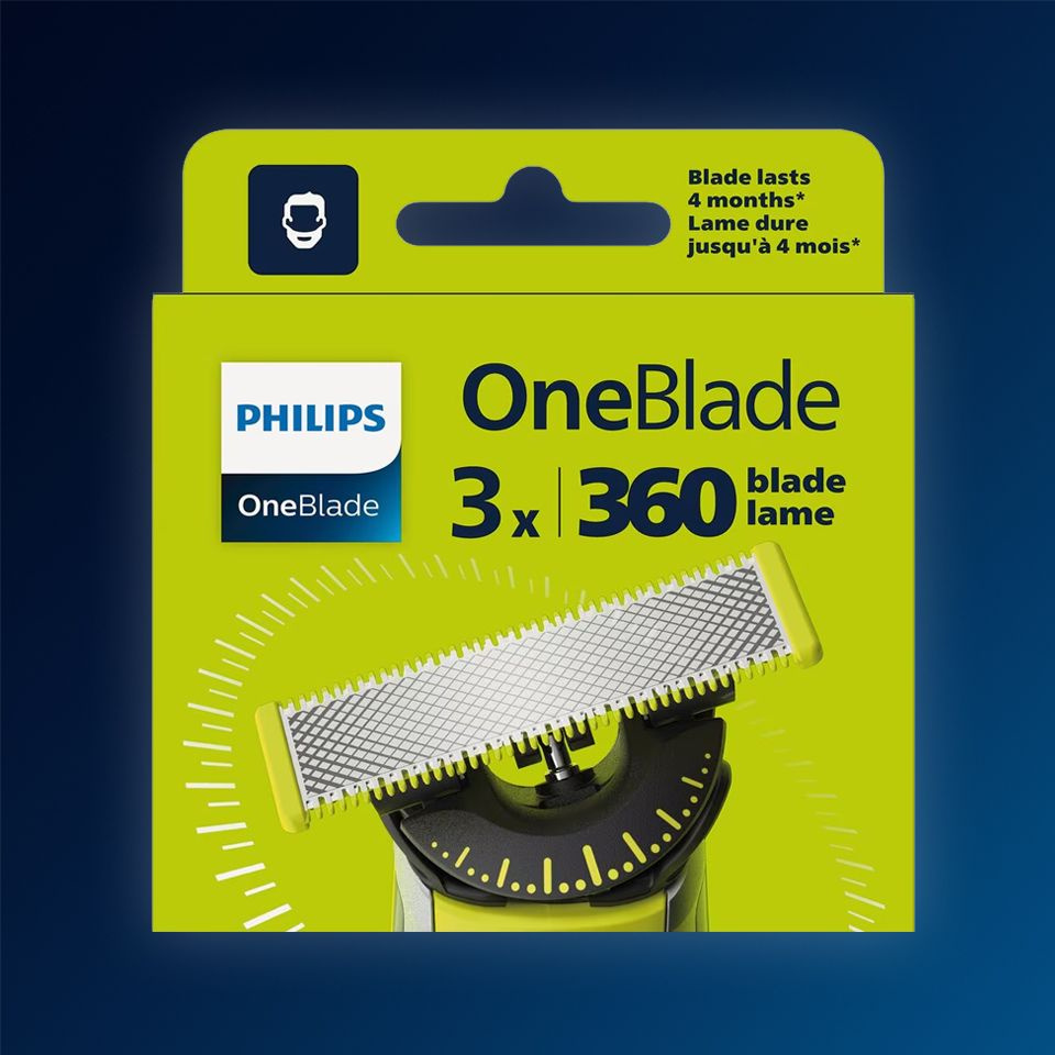 Cменные лезвия для триммера Philips Oneblade, 360 градусов, насадка для триммера Philips Oneblade, QP430/50, #1