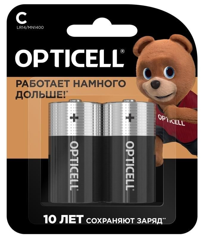 Батарейки Opticell Basic C, 2шт, 4 упаковки #1