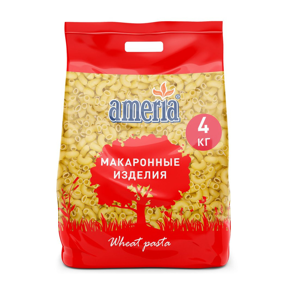 Макароны Ameria Рожки Chifferi rigate рифлёные № 056, 4 кг #1