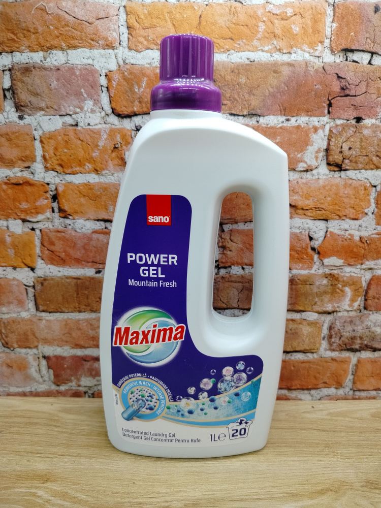 SANO Maxima Power Gel Mountain Fresh Концентрированный гель для стирки Горная свежесть 1 л на 20 стирок #1