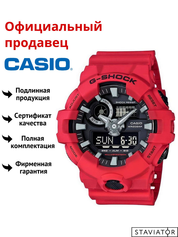 Японские мужские наручные часы Casio G-Shock GA-700-4A #1