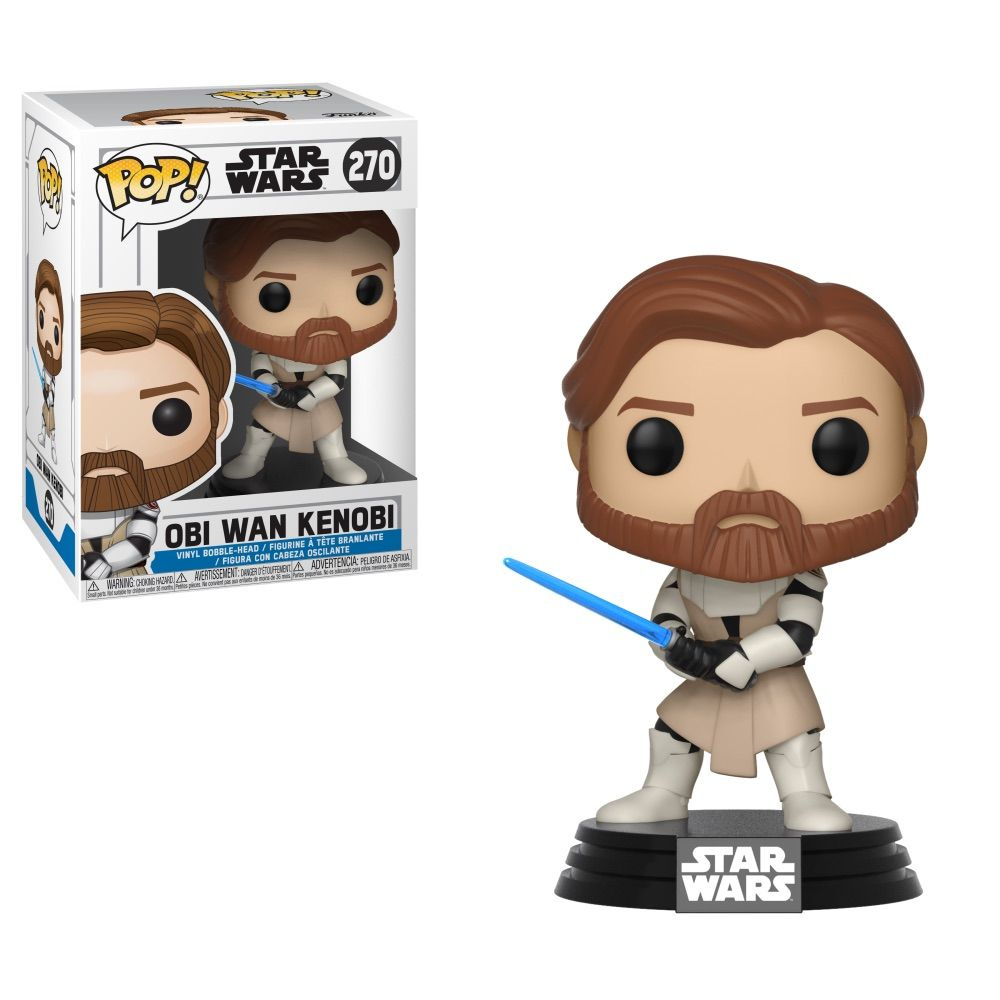 Фигурка Funko Pop! Star Wars: Obi-Wan Kenobi (Фанко Поп Оби-Ван Кеноби из мультика Звёздные войны: Войны #1