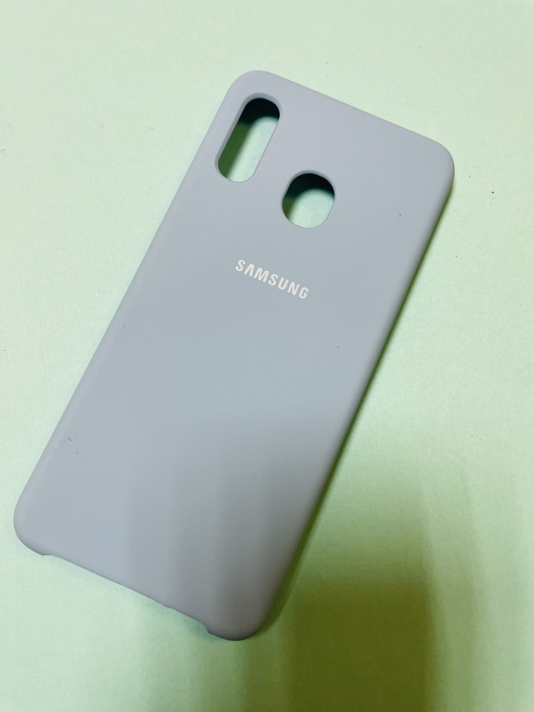 Чехол-накладка Silicone Cover для Samsung Galaxy A20/A30 бирюзовый #1