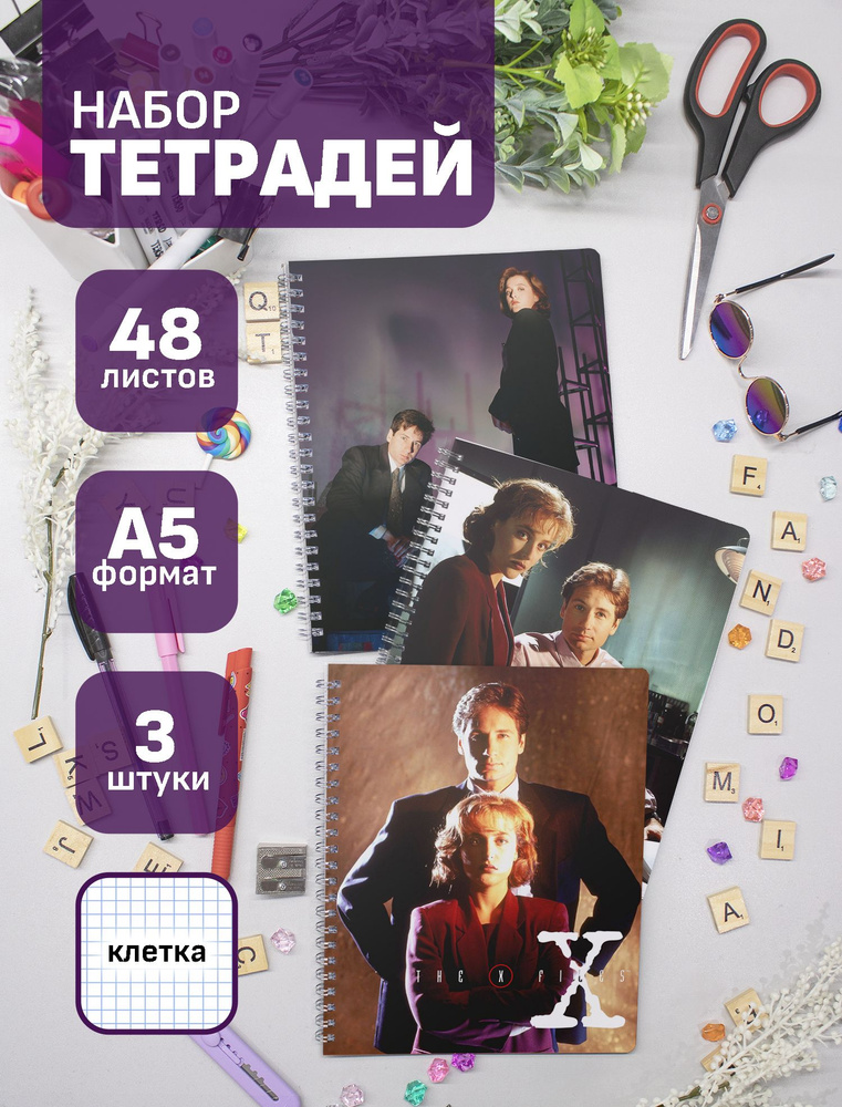 Набор тетрадей (3шт.) 48л. Секретные Материалы / X-Files #1