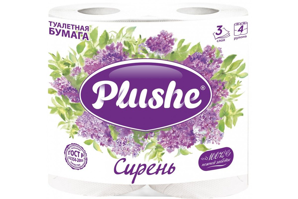 Plushe Туалетная бумага 8 шт, Сирень #1