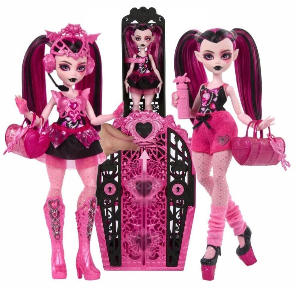 Кукла Дракулаура Skulltimate Secrets 4 серия балет Monster High Draculaura шкаф с секретами  #1