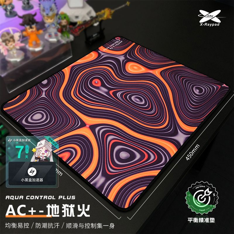 X-raypad Коврик для мыши AC + киберспортивная 450 x 400 мм толщиной 3 мм, оранжевый  #1