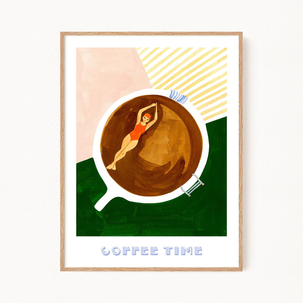 Постер для интерьера "Coffee Time", 50х70 см #1