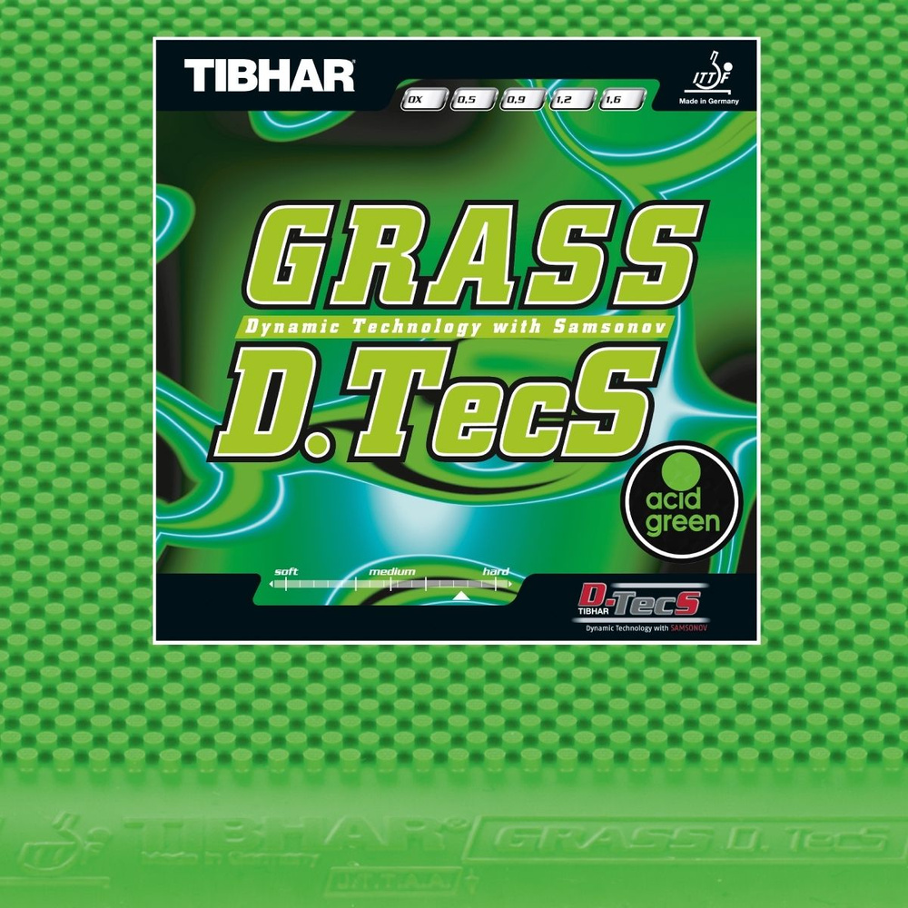 Накладка tibhar grass d.tecs acid green OX #1