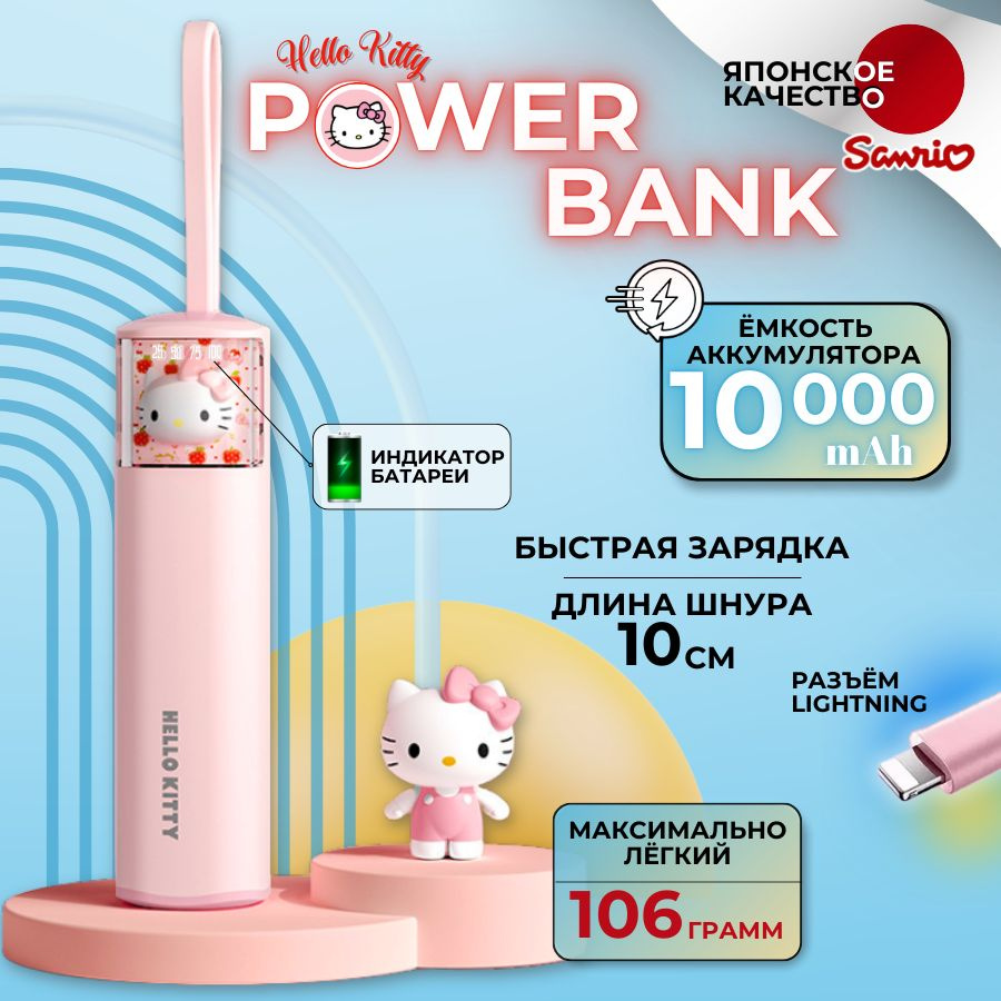 Повербанк power bank Hello Kitty lightning #1