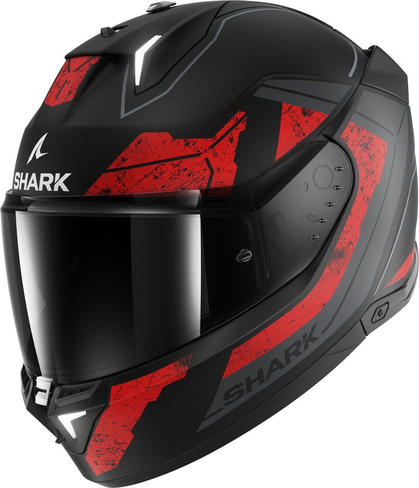 Мотошлем интеграл Shark SKWAL i3 RHAD MAT Black/Chrome/Red, M #1