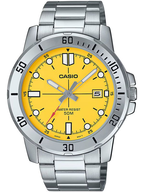 Кварцевые мужские наручные часы Casio Collection MTP-VD01D-9E с индикацией текущей даты  #1