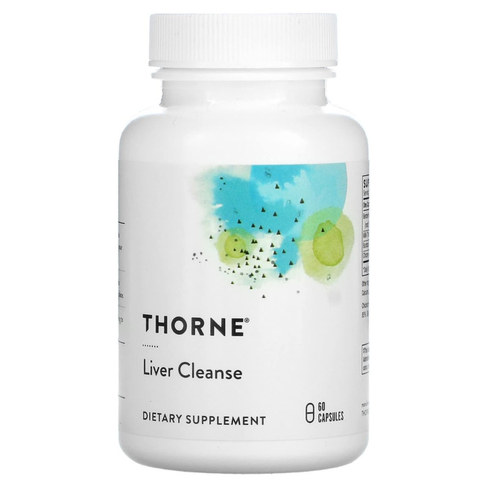 Thorne Research, Очищение печени, Liver Cleanse 60 caps #1