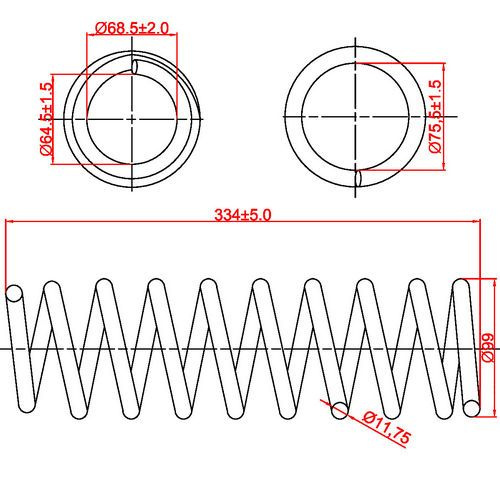 Zikmar Пружина подвески, арт. Z48060R, 1 шт. #1