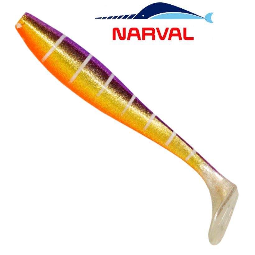 Приманка силиконовая Narval Choppy Tail 12cm цв. #031 Baby Chu / Виброхвост для джига на судака, щуку #1