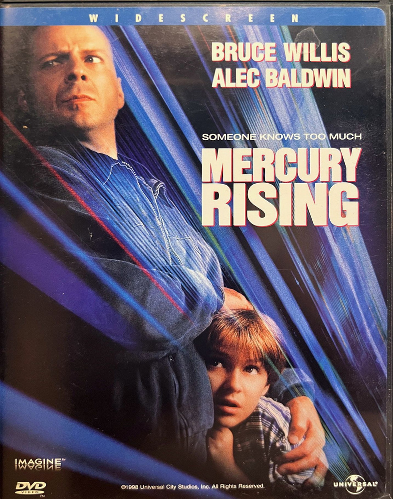 Mercury Rising - Меркурий в опасности, 1998, Брюс Уиллис и Алек Болдуин, DVD американское издание РУССКОГО #1