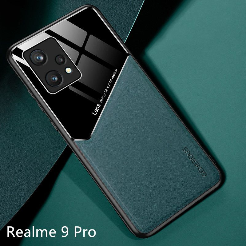 Кожа чехол для Realme 9 Pro Магнитное притяжение внутри ( Реалми 9 про 5G ) противоударный чехол  #1