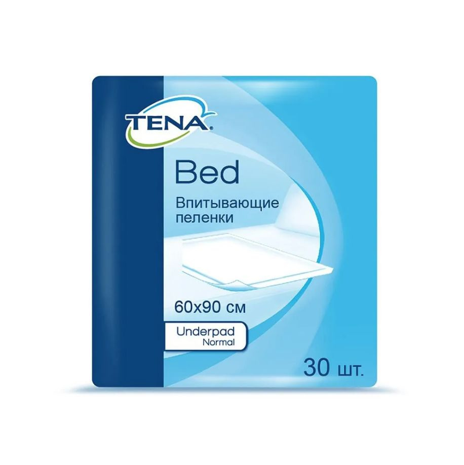 Пелёнки абсорбирующие одноразовые впитывающие TENA Bed Underpad Normal, 60x90 см, 30 шт.  #1