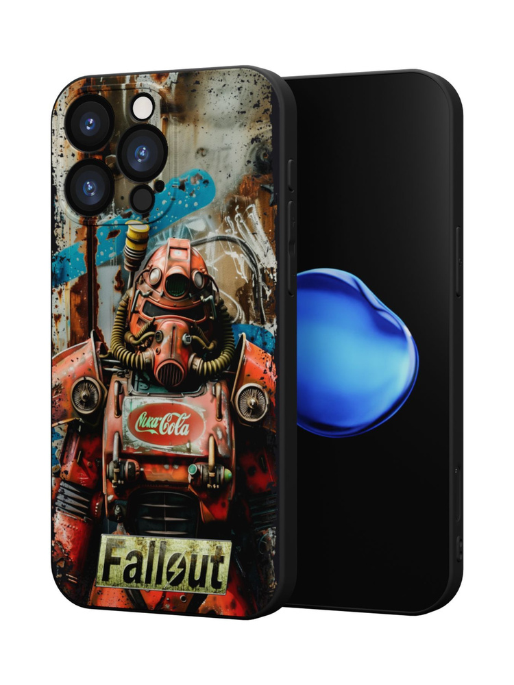 Силиконовый чехол Mcover для iPhone 16 Pro Max (Айфон 16 Про Макс), Fallout, Братсво стали - Нюка-Кола #1