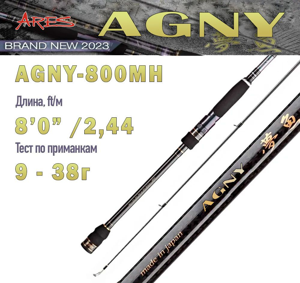 Спиннинг Ares Agny-800MH 9-38 гр., 244см #1