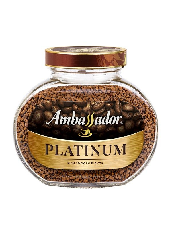 Кофе Ambassador Platinum растворимый, 95г #1