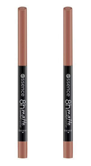 Essence Карандаш для губ 8h Matte Comfort Lipliner, тон 01 Cinnamon Spice, 2 шт #1