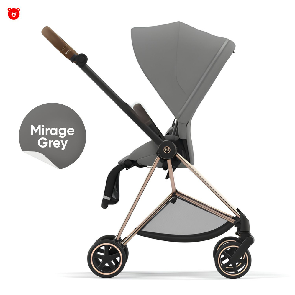 Cybex Mios III Прогулочная коляска, шасси Rose Gold, текстиль Mirage Grey  #1