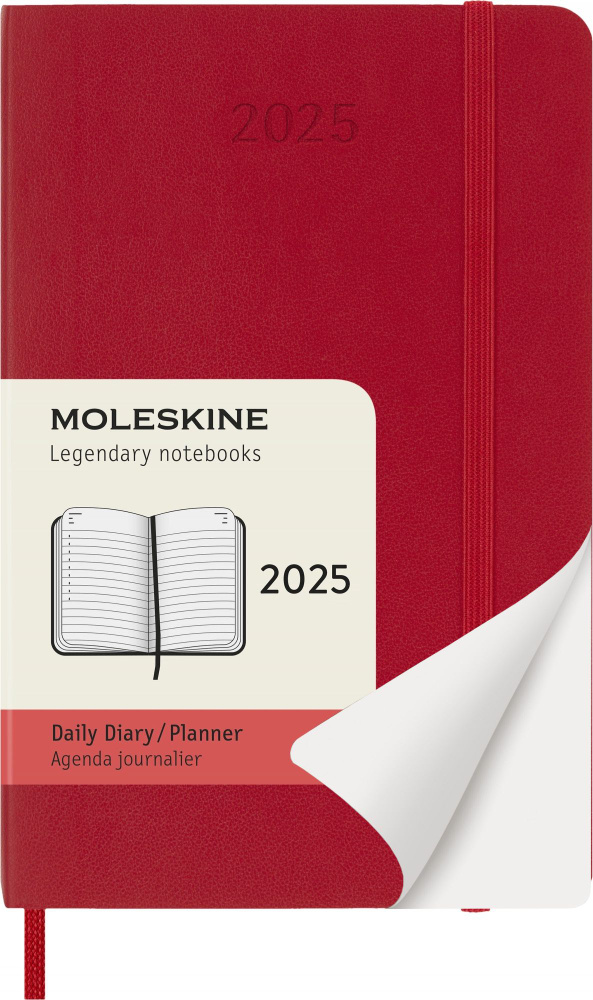 Ежедневник на 2025 год Moleskine CLASSIC SOFT (DSF212DC2) 9x14 см мягкая обложка красный  #1