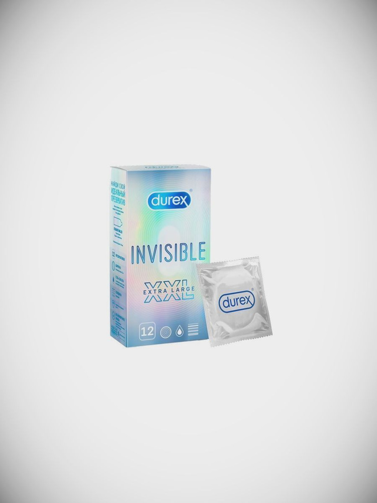 Презервативы из натурального латекса Durex, Invisible XXL 12мл #1