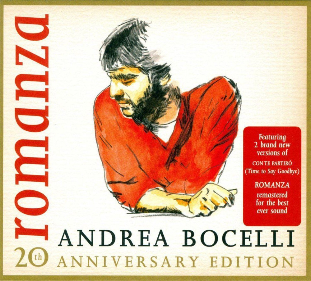 Andrea Bocelli Romanza 20th Anniversary Edition (CD) сборник лучших песен Андреа Бочелли на компакт-диске #1