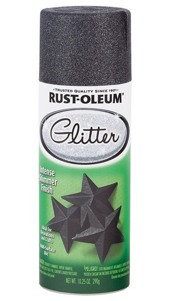 Аэрозольная краска сверкающее покрытие, глиттер-спрей Rust-Oleum Specialty Glitter, яркий металлик, Быстросохнущая, #1